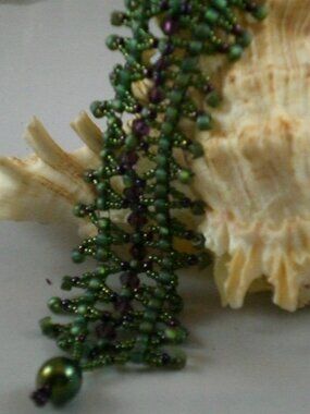 Hand Beaded Cathedral Bracelet